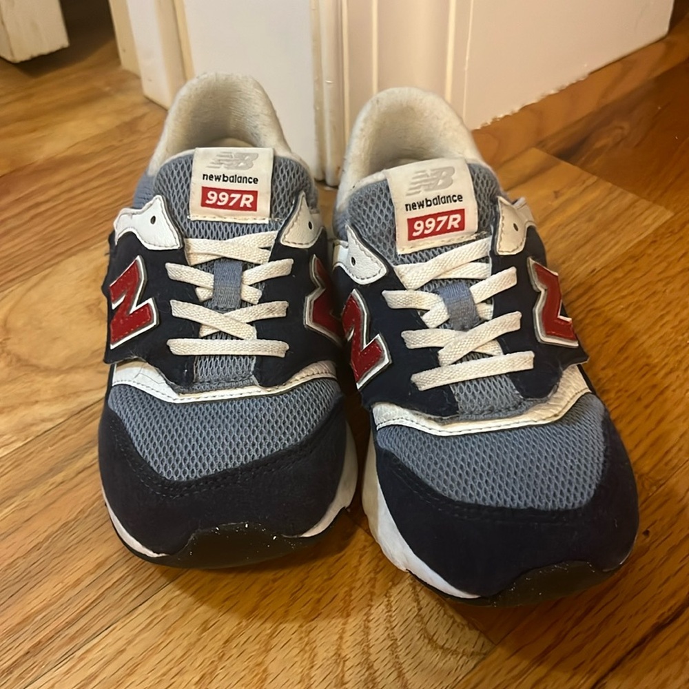 Multi color New Balances, size 10C, good condition
